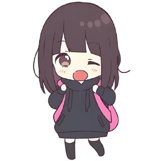 Стикер Куруми-чан 4 @Nyasticks - 0