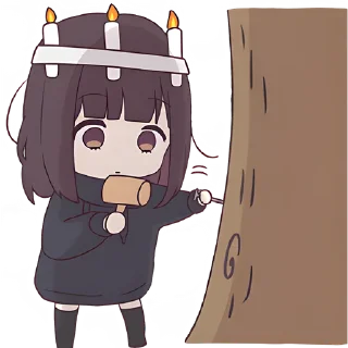 Стикер Куруми-чан 4 @Nyasticks - 6