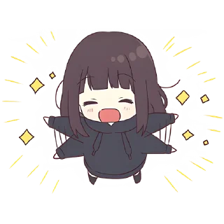 Стикер Куруми-чан 4 @Nyasticks - 11
