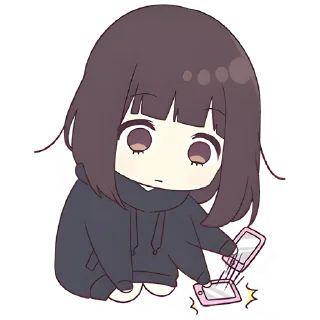 Стикер Куруми-чан 4 @Nyasticks - 3