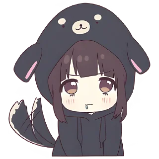 Стикер Куруми-чан 4 @Nyasticks - 2