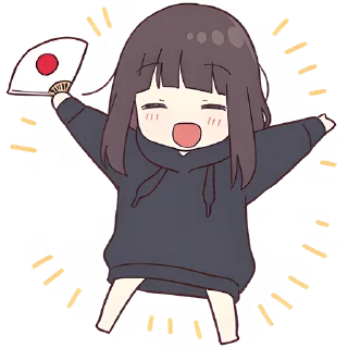 Sticker Куруми-чан 7 @Nyasticks - 2