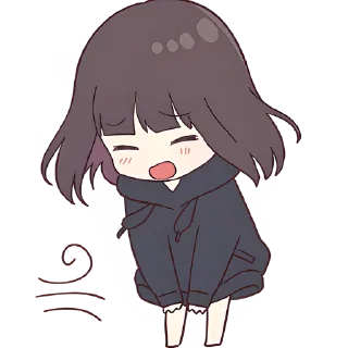 Sticker Куруми-чан 7 @Nyasticks - 4