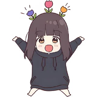 Sticker Куруми-чан 7 @Nyasticks - 5