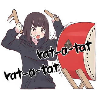 Sticker Куруми-чан 5 @Nyasticks - 2