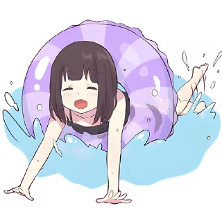 Sticker Куруми-чан 5 @Nyasticks - 9