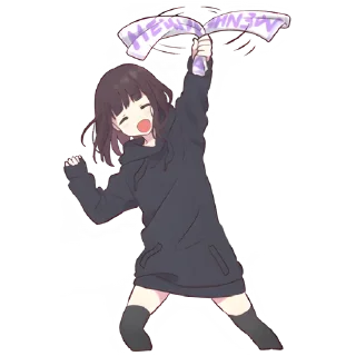 Sticker Куруми-чан 5 @Nyasticks - 4