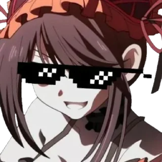 Стикер tokisaki kurumi @animestickerchannel - 0