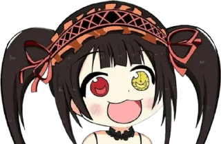 Стикер tokisaki kurumi @animestickerchannel - 10