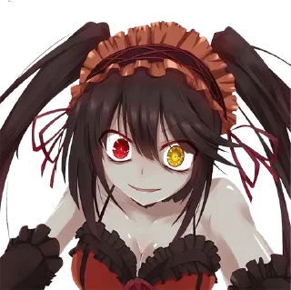 Стикер tokisaki kurumi @animestickerchannel - 6