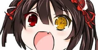 Стикер tokisaki kurumi @animestickerchannel - 11