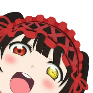 Стикер tokisaki kurumi @animestickerchannel - 9