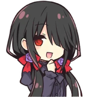 Стикер tokisaki kurumi @animestickerchannel - 8