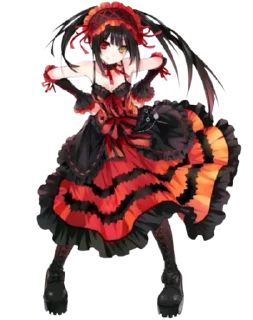 Стикер tokisaki kurumi @animestickerchannel - 2