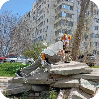 Sticker Qadrobik by @Qadrobic_f0x_bot - 0