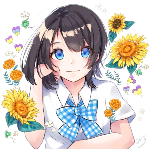 anime flower cartoon