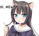 Sticker Tsundere Cat Girl Miyako - 5