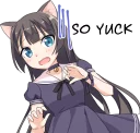 Sticker Tsundere Cat Girl Miyako - 2