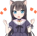 Sticker Tsundere Cat Girl Miyako - 7