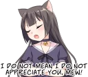 Sticker Tsundere Cat Girl Miyako - 8