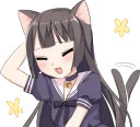 Sticker Tsundere Cat Girl Miyako - 6