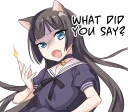 Sticker Tsundere Cat Girl Miyako - 11