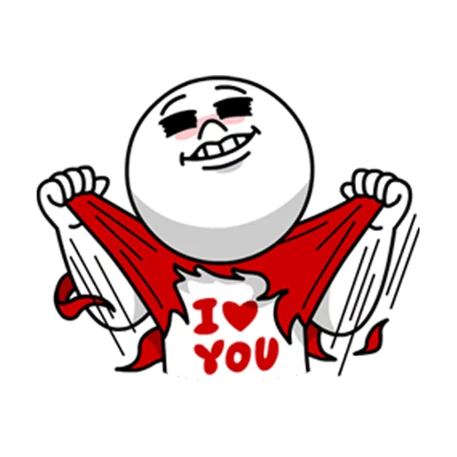 Стикер LINECharactersInLove - 1