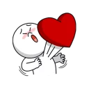 Стикер LINE Characters in Love! - 4