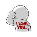 Стикер LINE Characters in Love! - 11