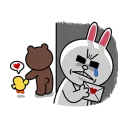 Стикер LINE Characters in Love! - 9