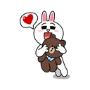 Стикер LINE Characters in Love! - 1