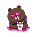 Стикер LINE Characters in Love! - 2