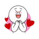 Стикер LINE Characters in Love! - 0