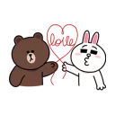 Стикер LINE Characters in Love! - 7