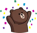 Стикер Brown & Cony :: @line_stickers - 0