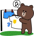Стикер Brown & Cony :: @line_stickers - 5