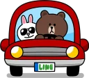Стикер Brown & Cony :: @line_stickers - 1