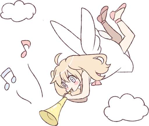 Sticker LINE_An_angel_of_a_girl - 1