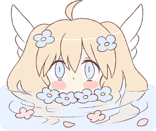 Sticker LINE_An_angel_of_a_girl - 1