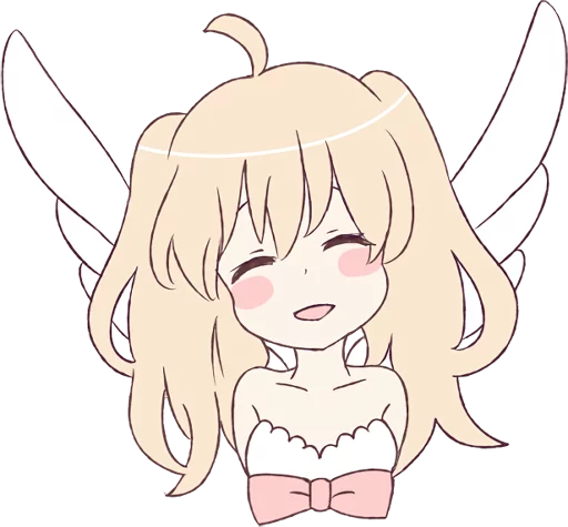 Sticker LINE_An_angel_of_a_girl - 1