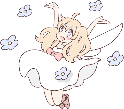 Sticker LINE_An_angel_of_a_girl - 1