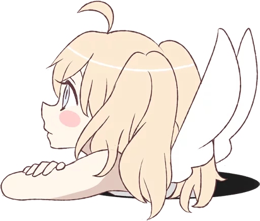 Sticker LINE_An_angel_of_a_girl - 1