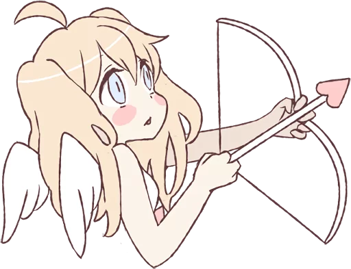 Sticker LINE_An_angel_of_a_girl - 1