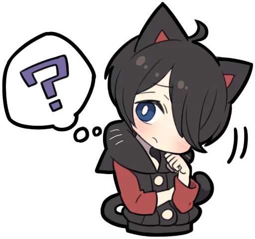 Sticker LINE_BLACK_KITTEN_3 - 1