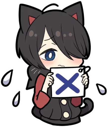 Sticker LINE_BLACK_KITTEN_3 - 1