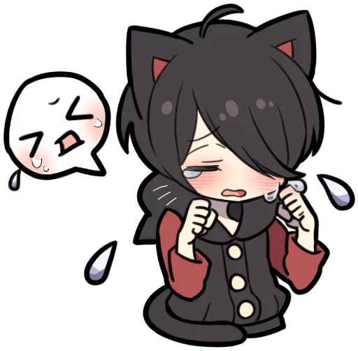 Sticker LINE_BLACK_KITTEN_3 - 1