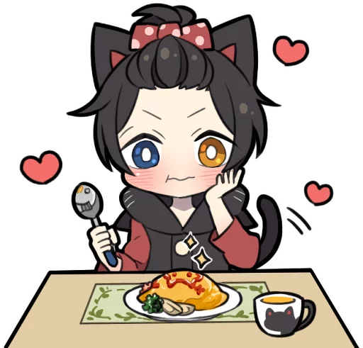 Sticker LINE_BLACK_KITTEN_3 - 1