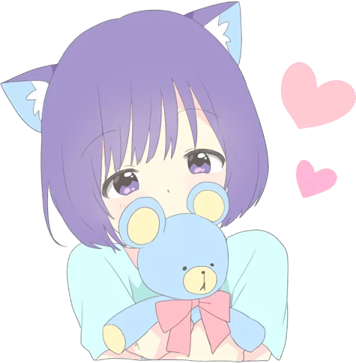 CatGirl Sticker EN :: @line_stickers - cartoon