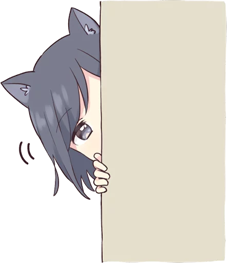 Cat girls sticker ENG :: @line_stickers - мультфильм