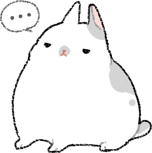 animal sketch snowman